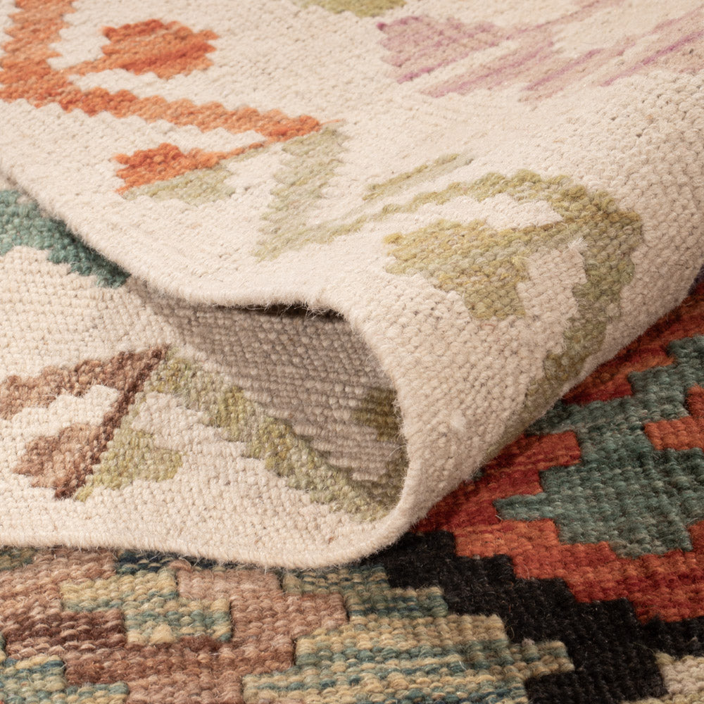 Kelim Rug - Splash - 252 x 187 cm - colorful