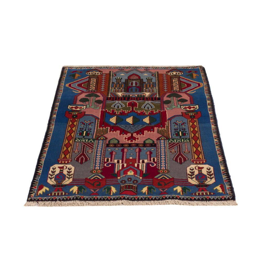 Belutsch Rug - 140 x 90 cm - blue