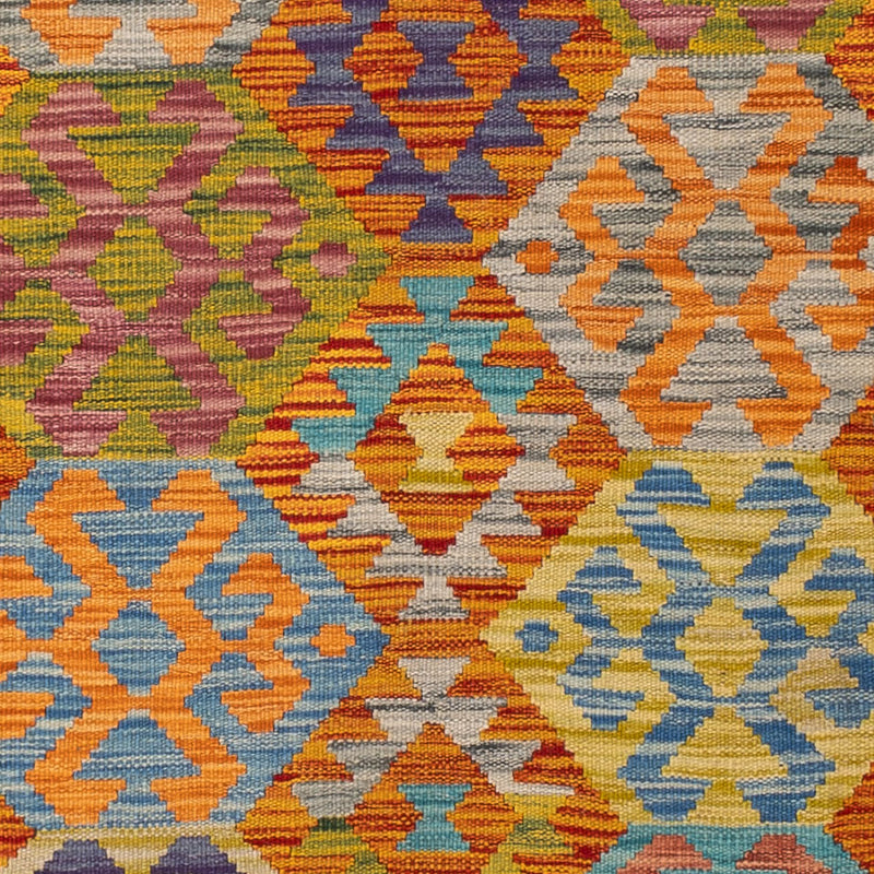 Kelim Rug - Splash - 200 x 144 cm - colorful