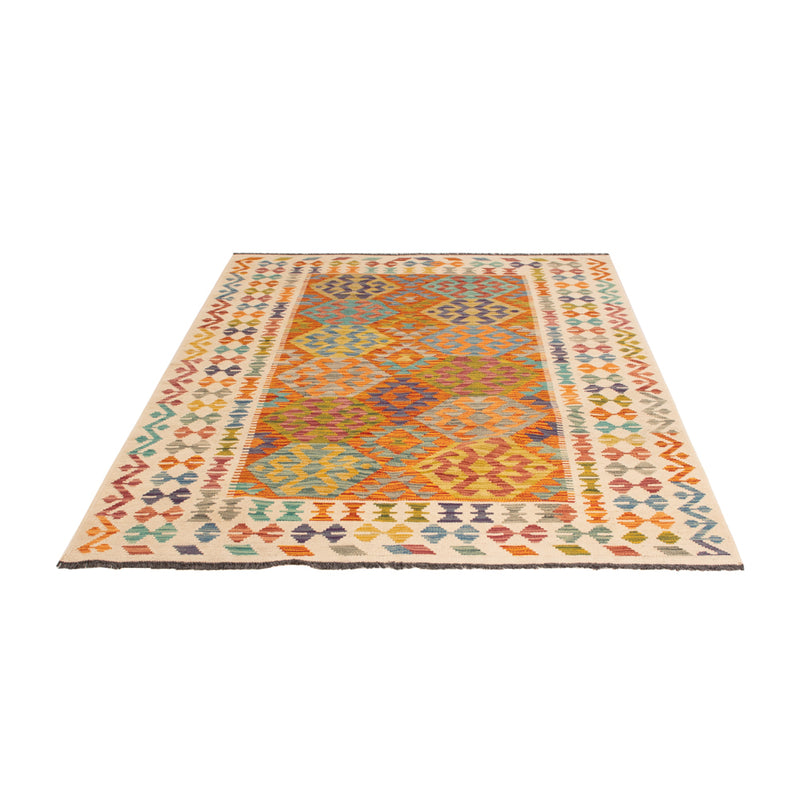 Kelim Rug - Splash - 200 x 144 cm - colorful