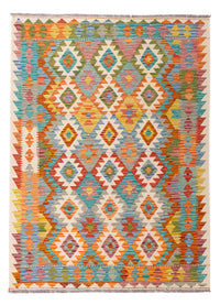 Kelim Rug - Splash - 197 x 159 cm - colorful