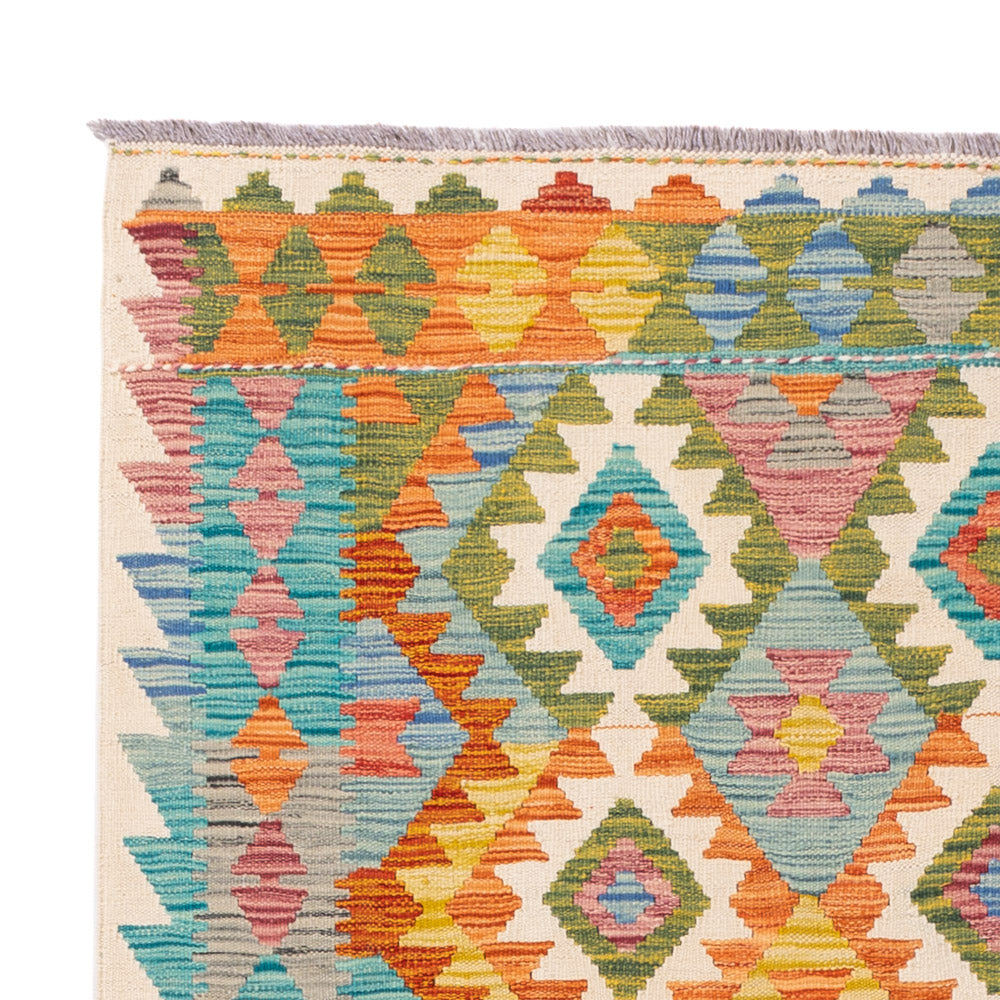 Kelim Rug - Splash - 197 x 159 cm - colorful