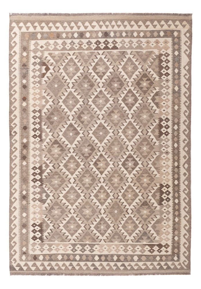 Kelim Rug - Splash - 256 x 181 cm - natural