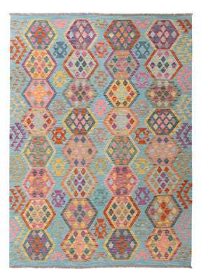 Kelim Rug - Splash - 251 x 182 cm - colorful