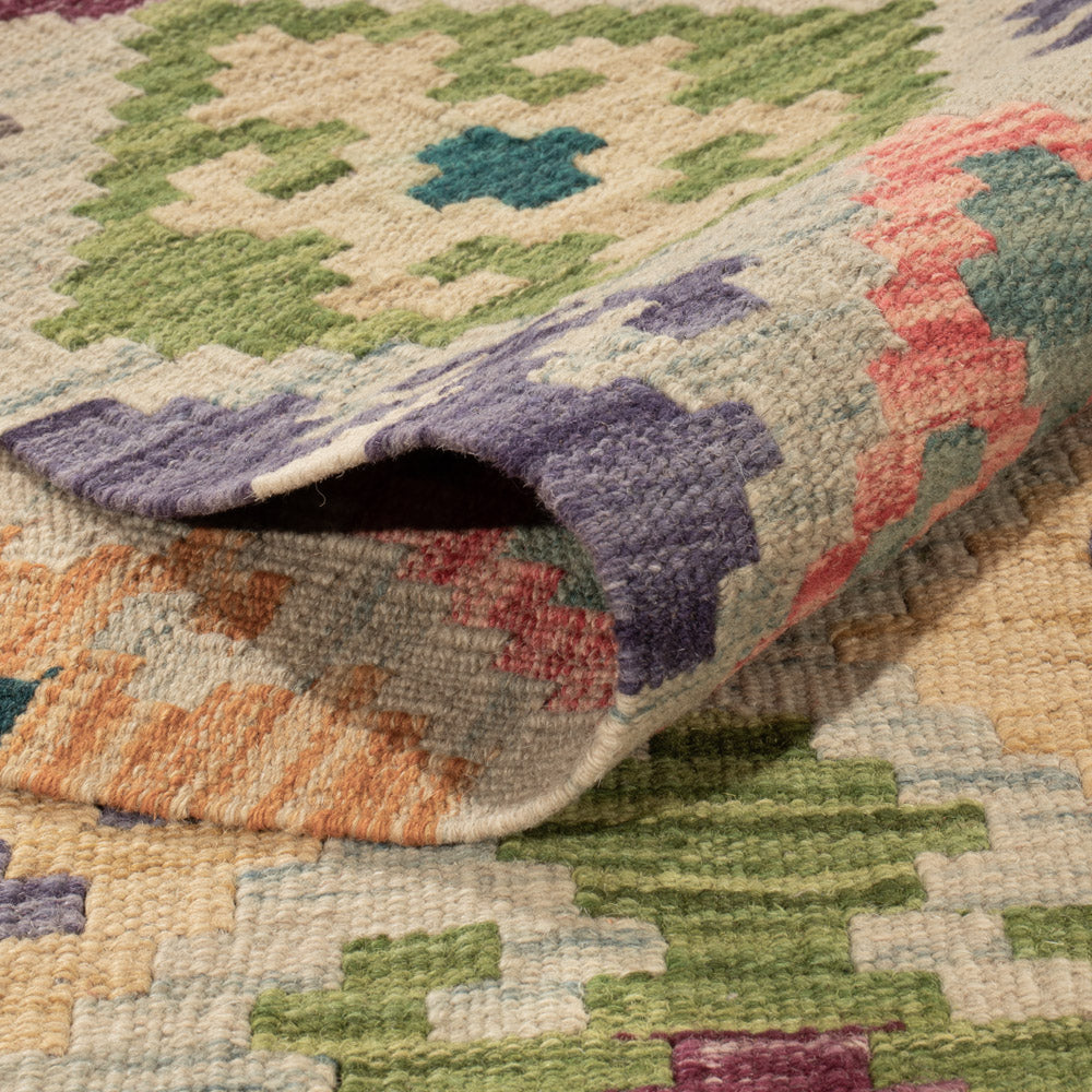 Kelim Rug - Splash - 215 x 150 cm - colorful