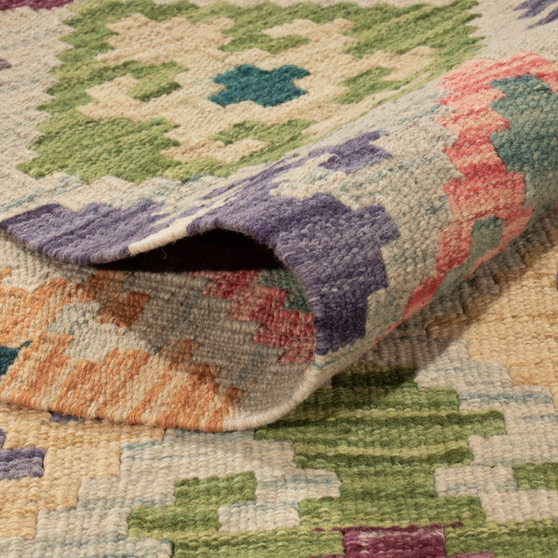 Kelim Rug - Splash - 215 x 150 cm - colorful