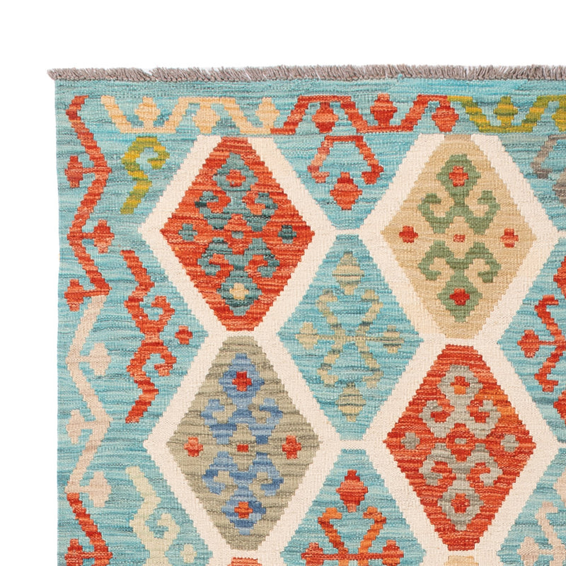 Kelim Rug - Splash - 209 x 158 cm - colorful