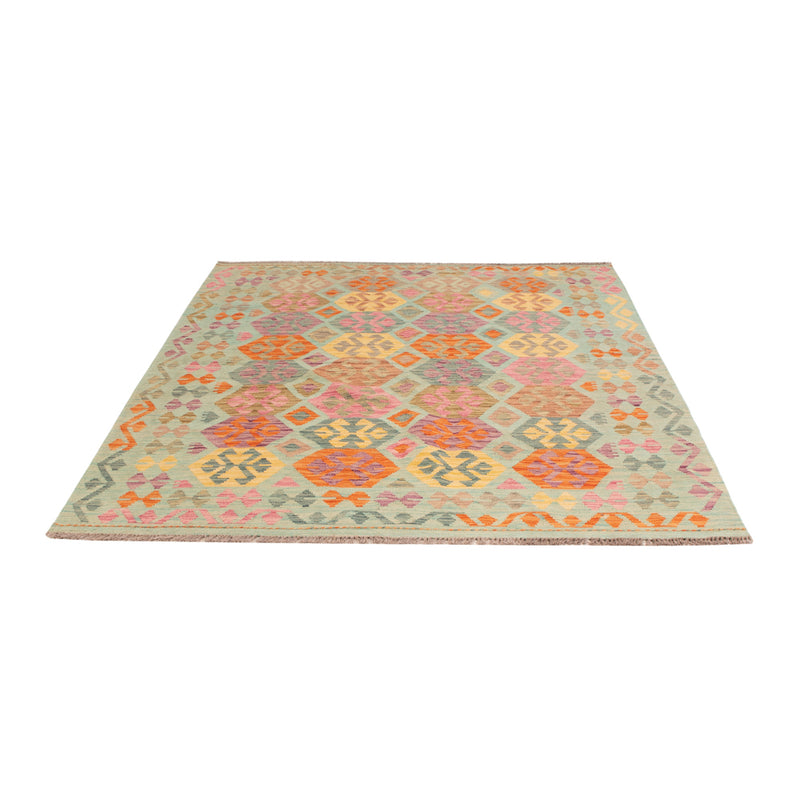 Kelim Rug - Splash - 205 x 156 cm - colorful