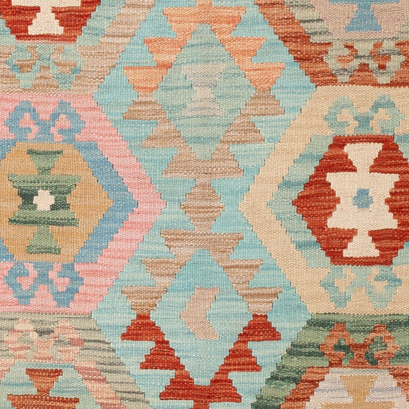 Kelim Rug - Splash - 196 x 147 cm - colorful