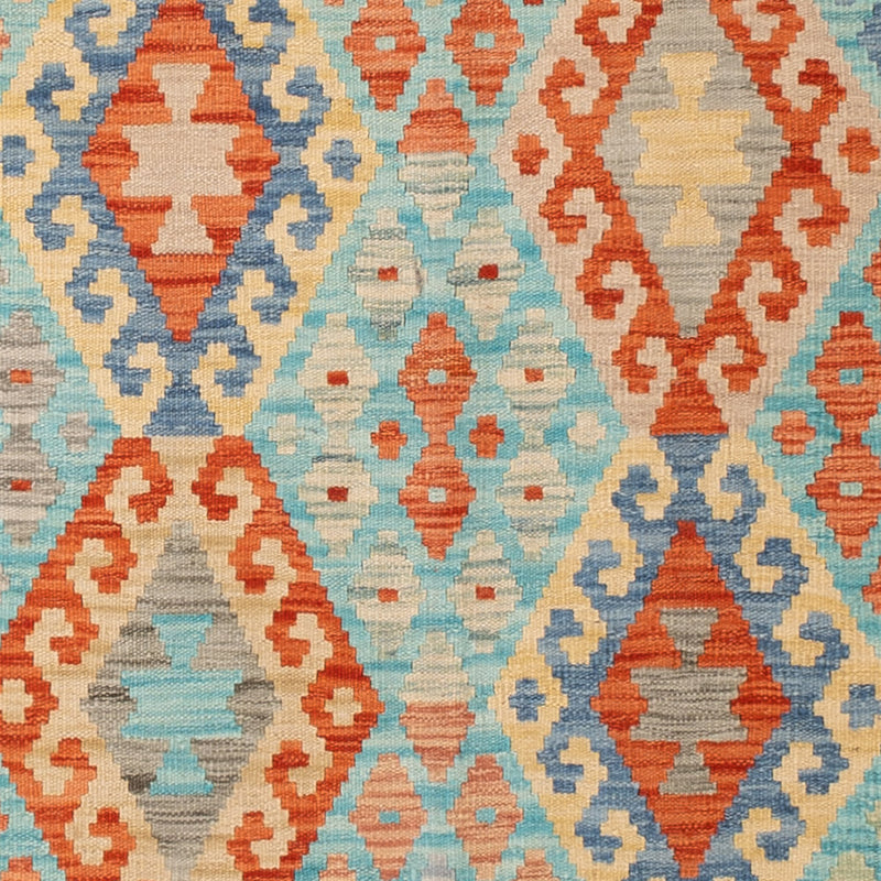 Kelim Rug - Splash - 206 x 155 cm - colorful