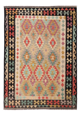 Kelim Rug - Splash - 209 x 148 cm - colorful