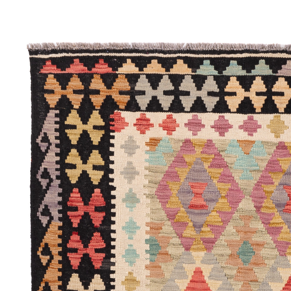 Kelim Rug - Splash - 209 x 148 cm - colorful