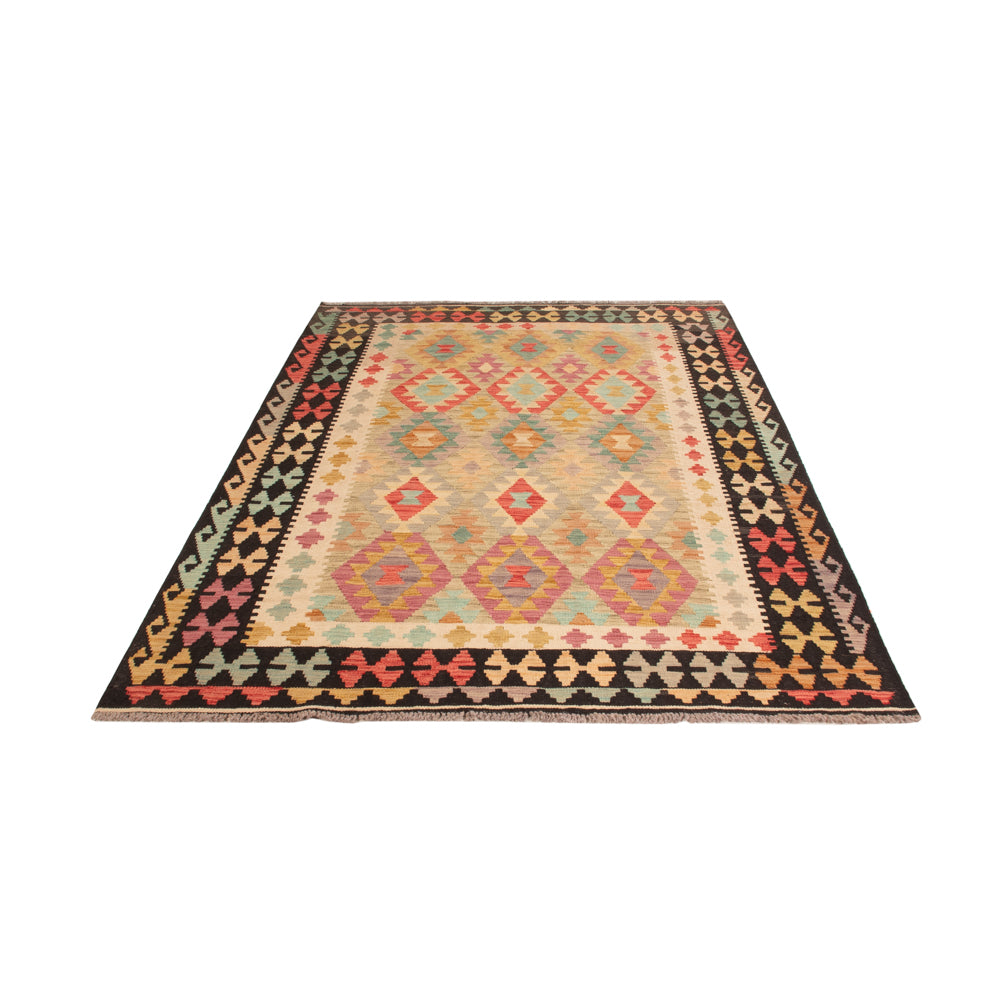 Kelim Rug - Splash - 209 x 148 cm - colorful