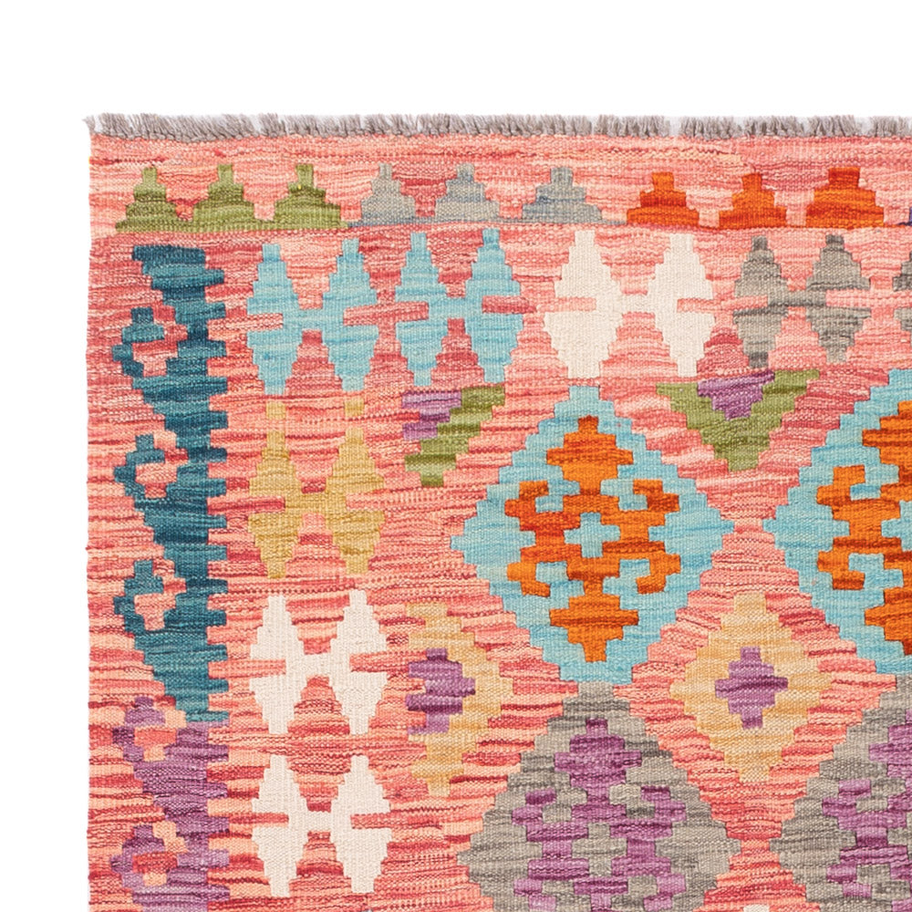 Kelim Rug - Splash - 206 x 153 cm - colorful