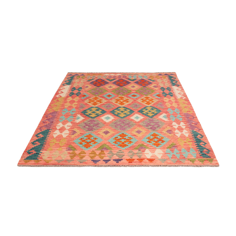 Kelim Rug - Splash - 206 x 153 cm - colorful