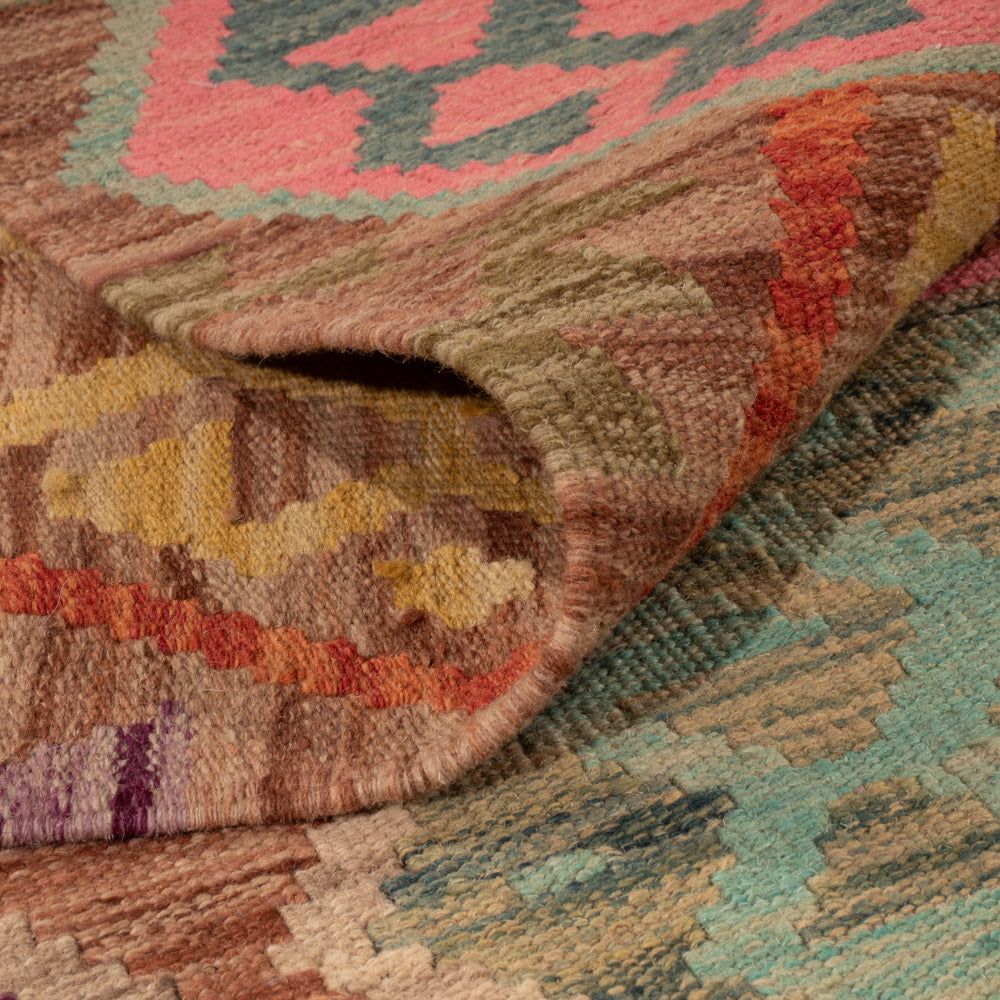 Kelim Rug - Splash - 157 x 104 cm - colorful