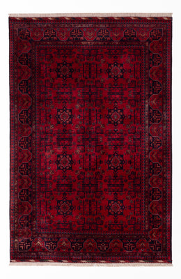 Afghan Rug - Royal - 150 x 98 cm - red