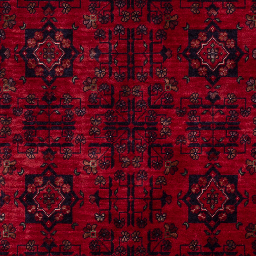 Afghan Rug - Royal - 150 x 98 cm - red