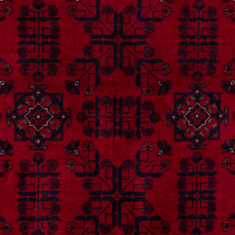 Afghan Rug - Royal - 141 x 100 cm - red