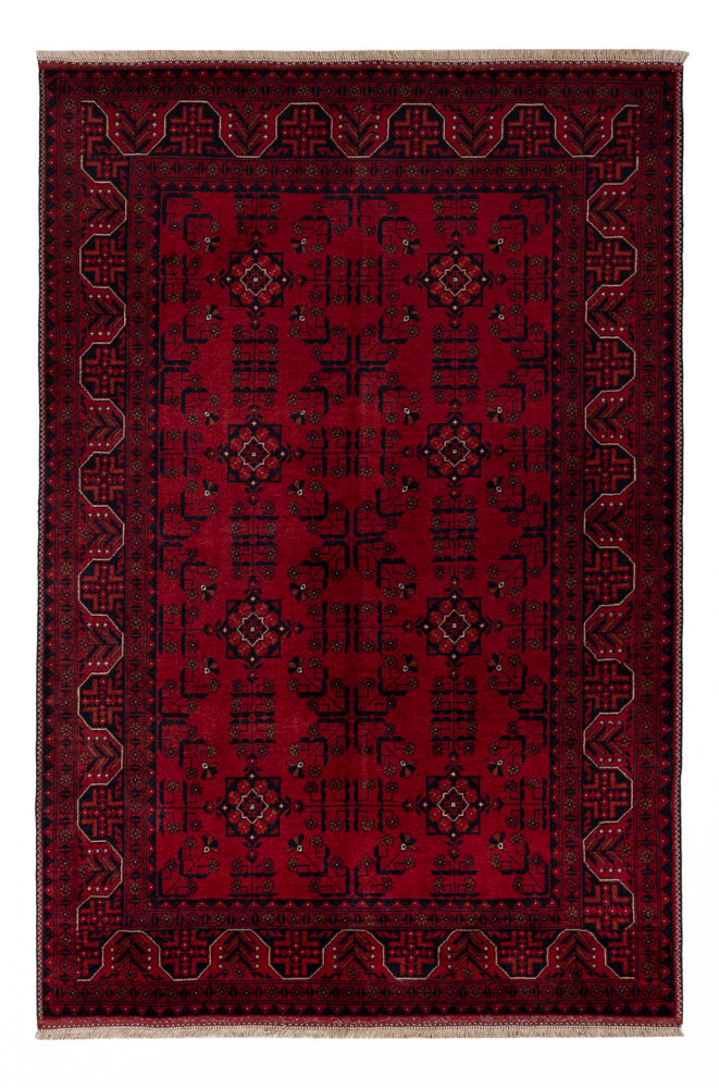 Afghan Rug - Royal - 150 x 99 cm - red