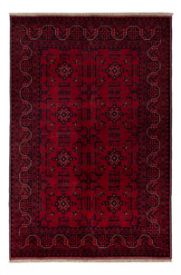 Afghan Rug - Royal - 150 x 99 cm - red