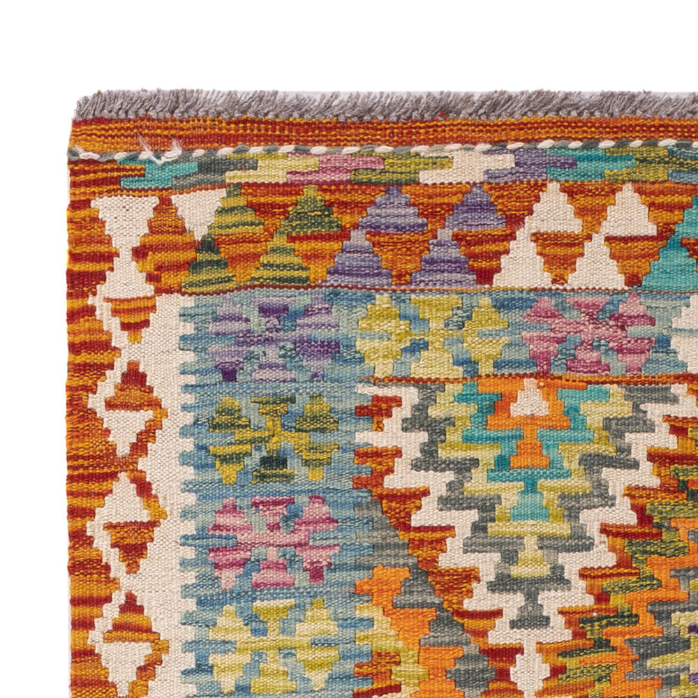 Kelim Rug - Splash - 149 x 102 cm - colorful