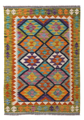 Kelim Rug - Splash - 143 x 101 cm - colorful