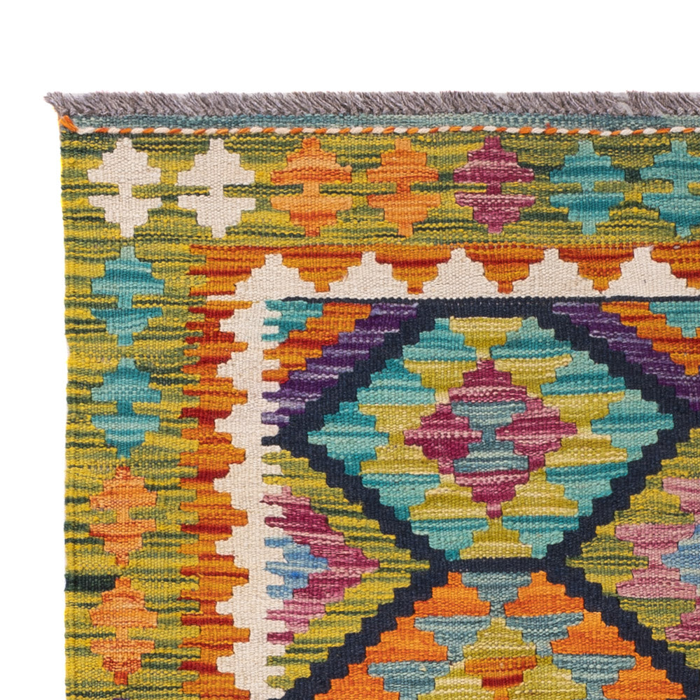 Kelim Rug - Splash - 143 x 101 cm - colorful