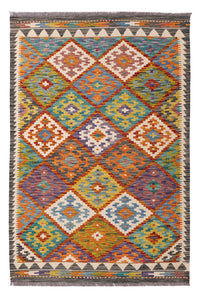 Kelim Rug - Splash - 150 x 104 cm - colorful