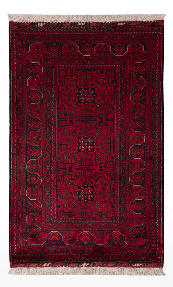 Afghan Rug - Royal - 152 x 97 cm - red
