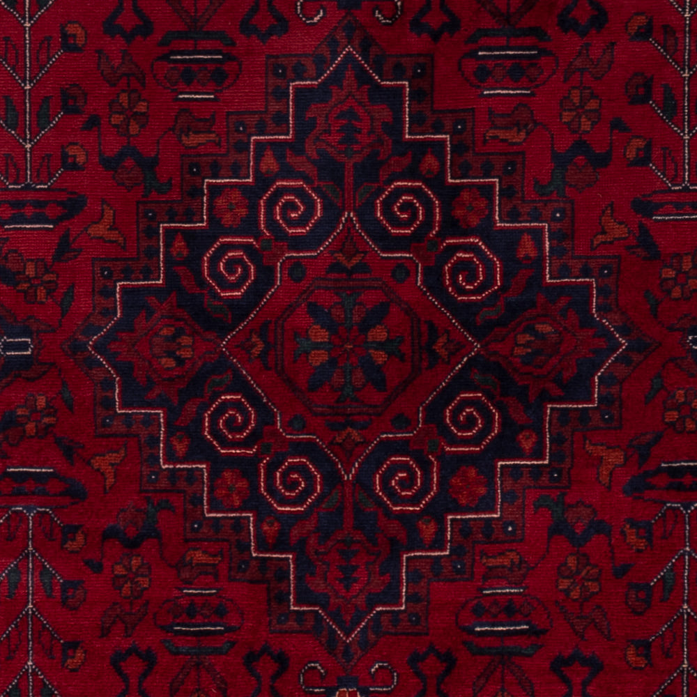 Afghan Rug - Royal - 154 x 101 cm - red