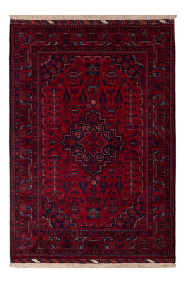 Afghan Rug - Royal - 148 x 104 cm - red