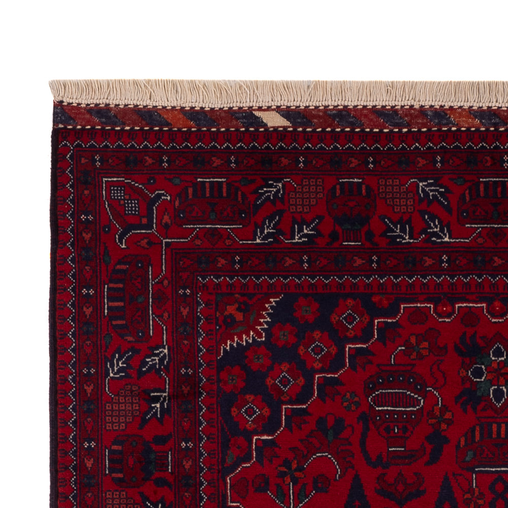 Afghan Rug - Royal - 148 x 104 cm - red