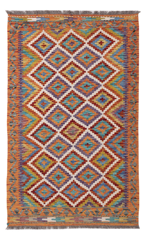 Kelim Rug - Splash - 156 x 98 cm - colorful
