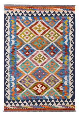 Kelim Rug - Splash - 146 x 95 cm - colorful