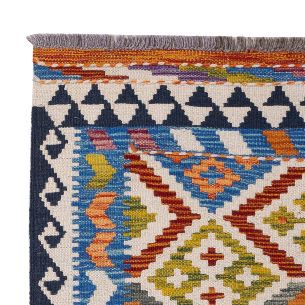 Kelim Rug - Splash - 146 x 95 cm - colorful