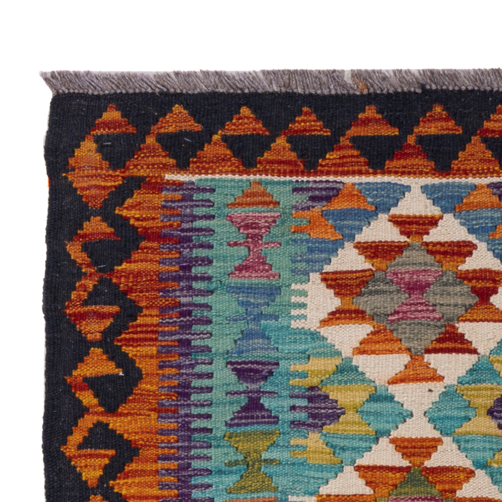 Kelim Rug - Splash - 149 x 98 cm - colorful