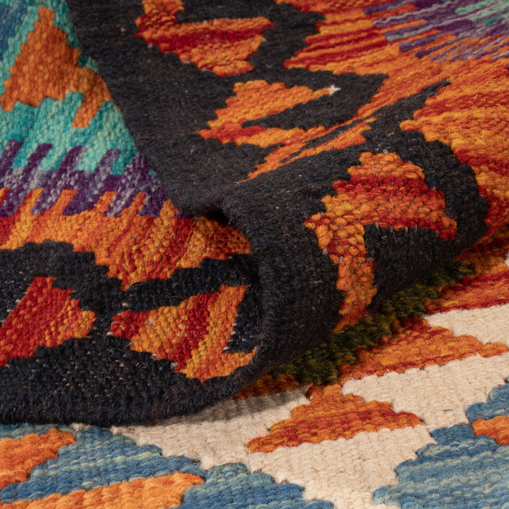 Kelim Rug - Splash - 149 x 98 cm - colorful