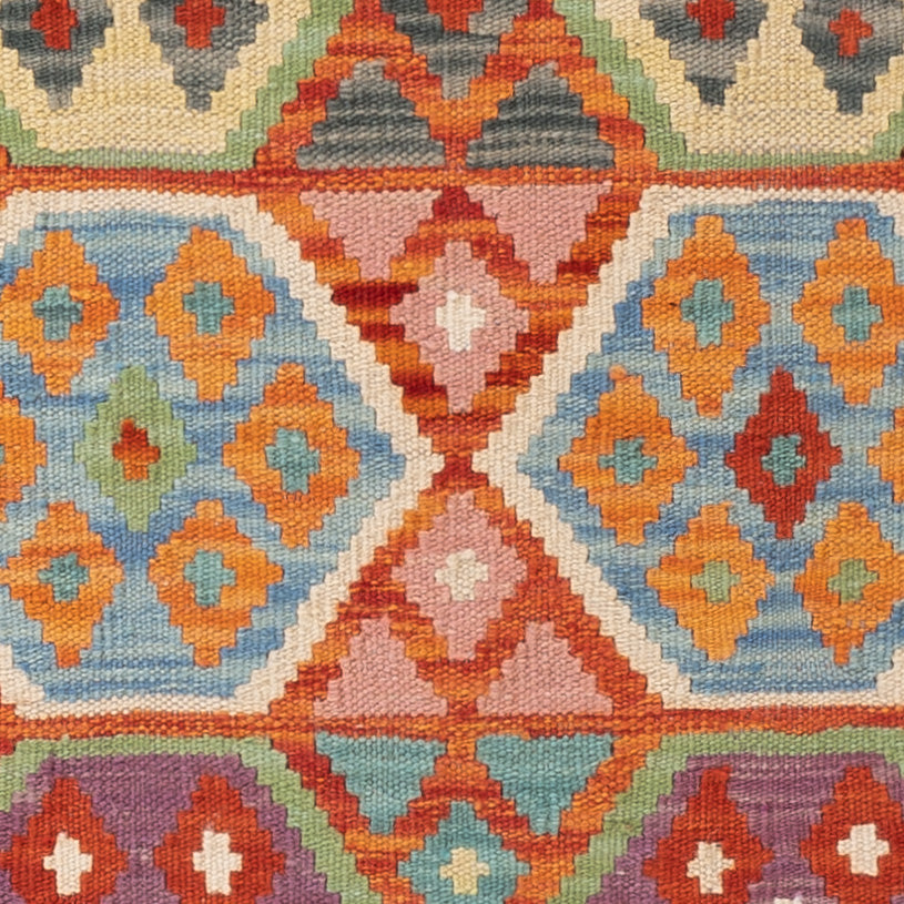 Kelim Rug - Splash - 147 x 104 cm - colorful