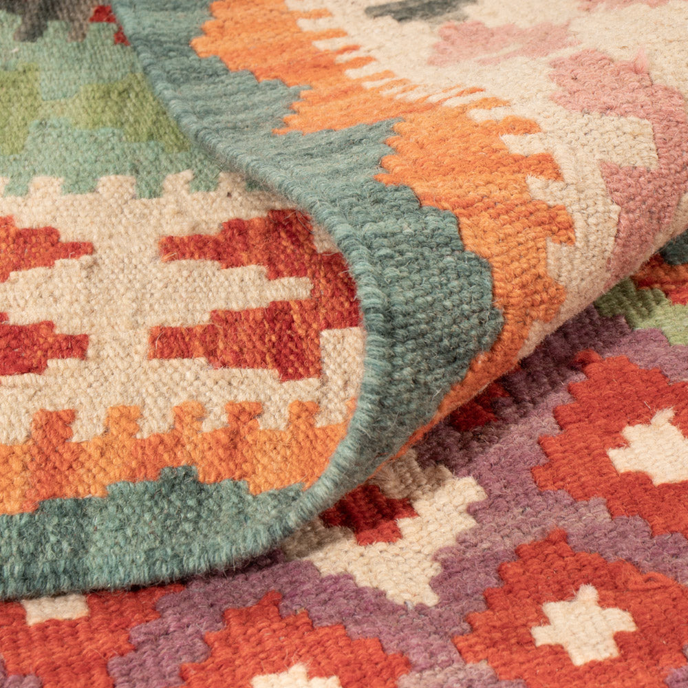 Kelim Rug - Splash - 147 x 104 cm - colorful