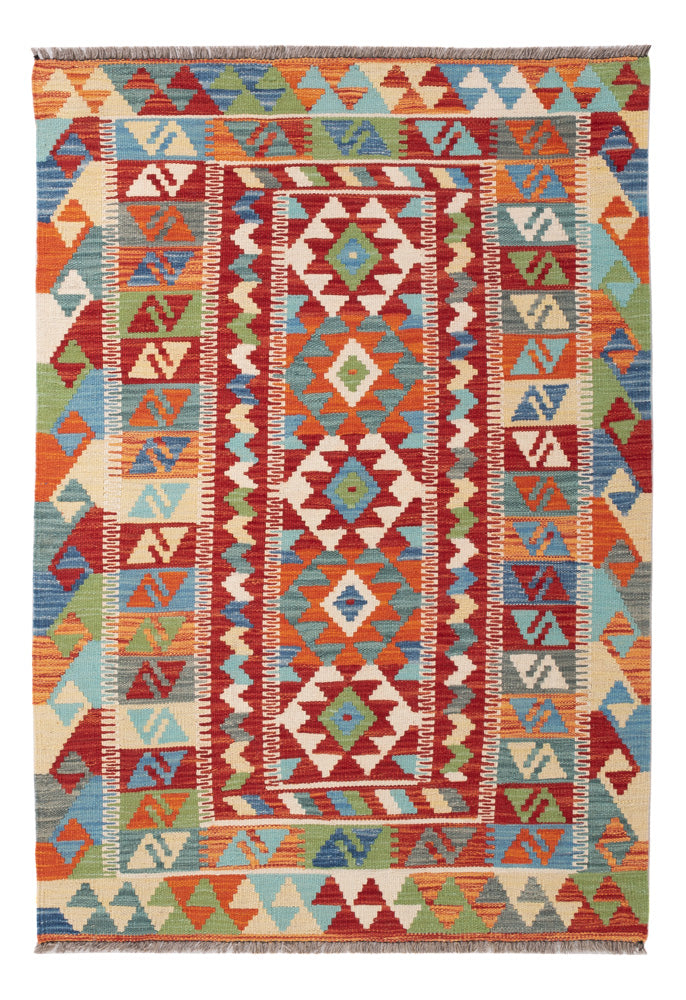 Kelim Rug - Splash - 145 x 99 cm - colorful