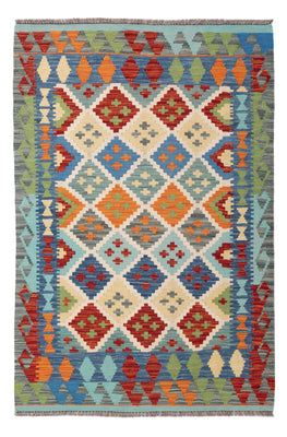 Kelim Rug - Splash - 148 x 100 cm - colorful