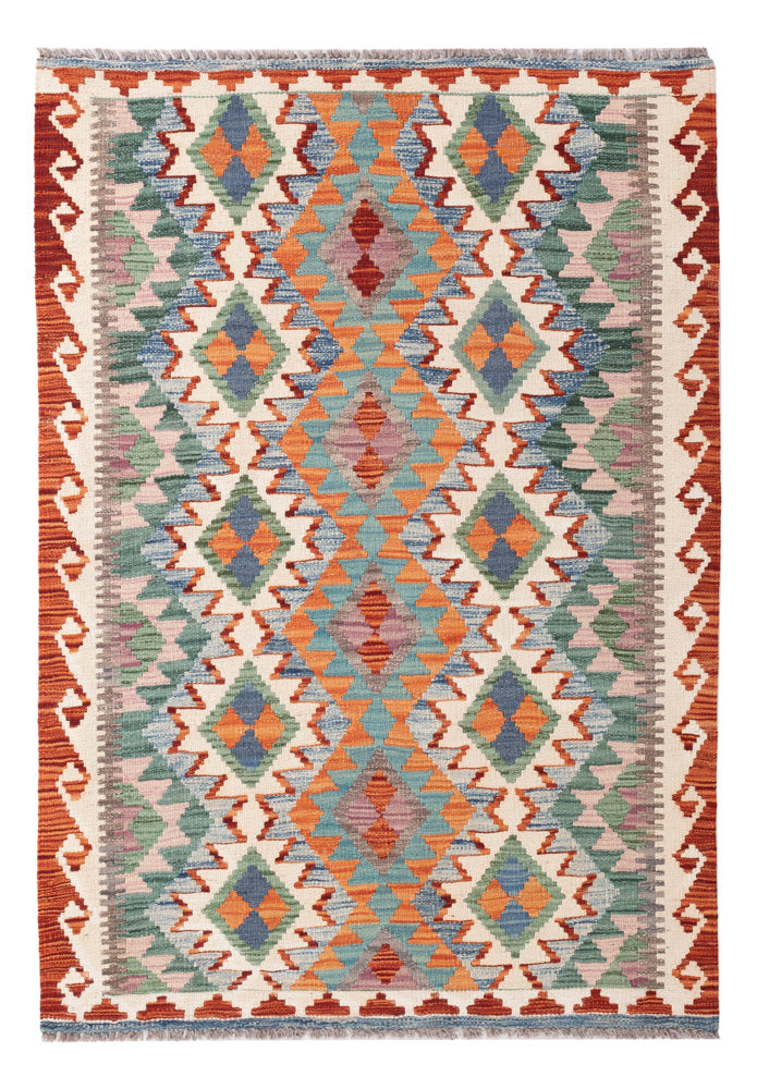 Kelim Rug - Splash - 154 x 108 cm - colorful