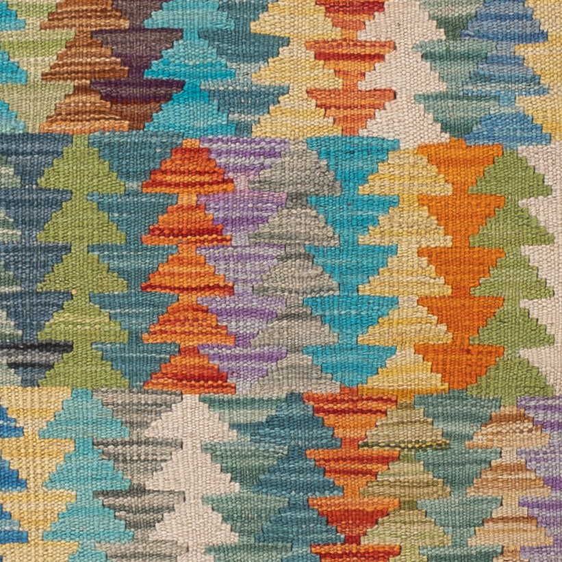Kelim Rug - Splash - 151 x 104 cm - colorful