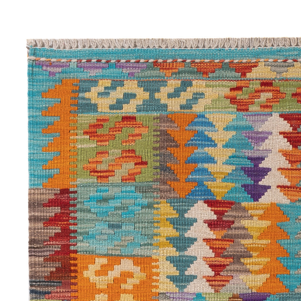 Kelim Rug - Splash - 151 x 104 cm - colorful