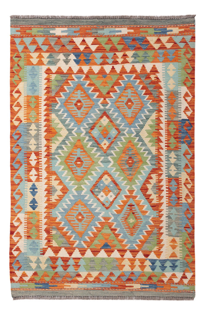 Kelim Rug - Splash - 155 x 103 cm - colorful
