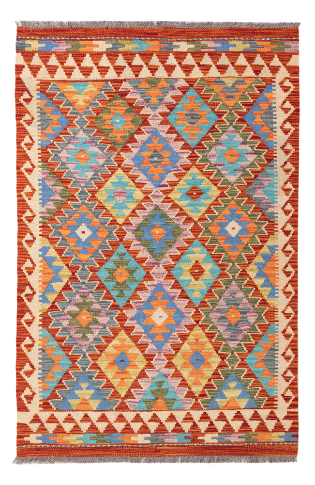 Kelim Rug - Splash - 153 x 99 cm - colorful