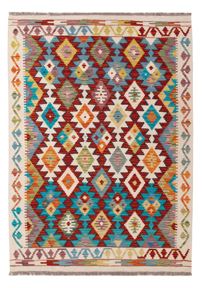 Kelim Rug - Splash - 150 x 106 cm - colorful