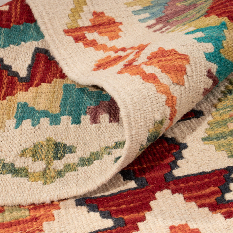 Kelim Rug - Splash - 150 x 106 cm - colorful