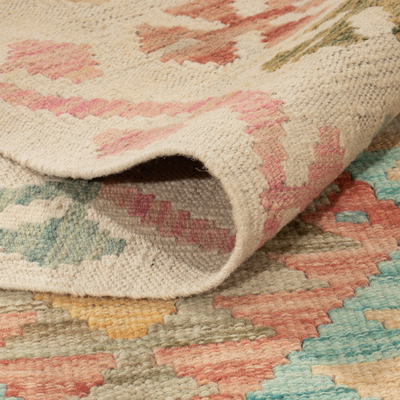 Kelim Rug - Splash - 208 x 145 cm - colorful